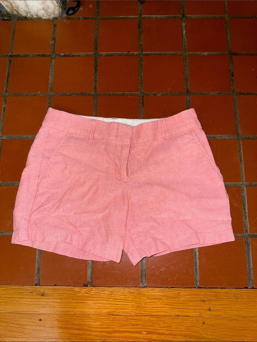 J. Crew Pink Cotton Blend Bermuda Shorts size 0